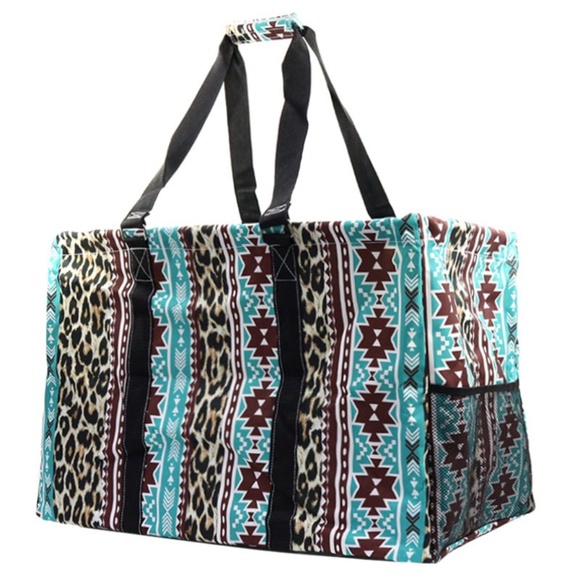 Aztec Leopard Extra Large All Purpose Large Utility Bag - Picture 4 of 4